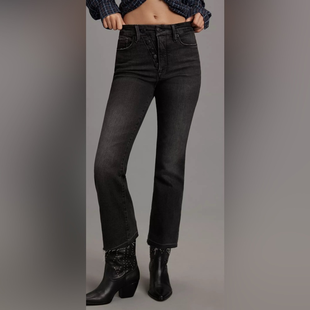 Good American Good Legs Crop Mini Boot Jean NWT